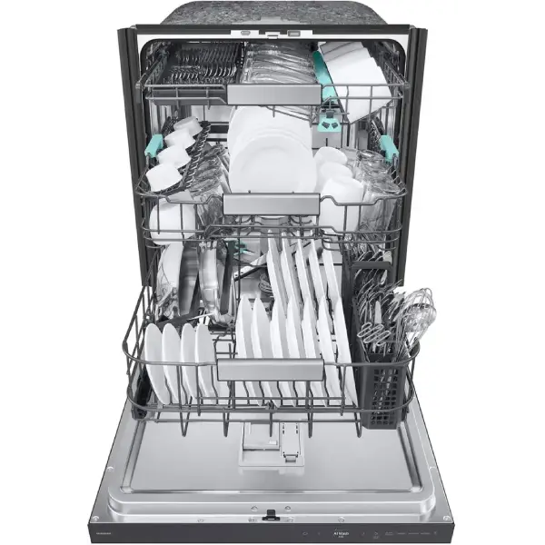 Lave-vaisselle extra-silencieux avec AI Wash et système de troisième panier amélioré DW90F89T0UMTAA de Samsung – Image 3