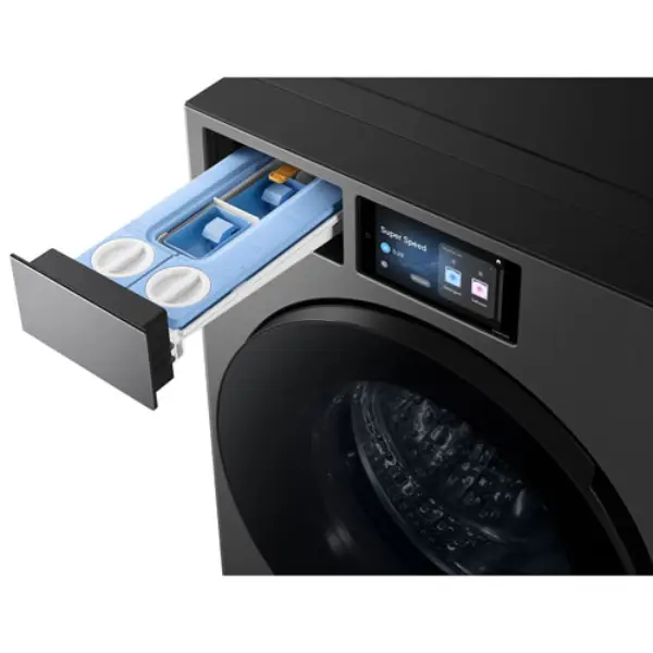 Laveuse à chargement frontal de 6,1 pi³ avec IA Bespoke détecteur de tissu WF90F53ADSA5 de Samsung – Image 5