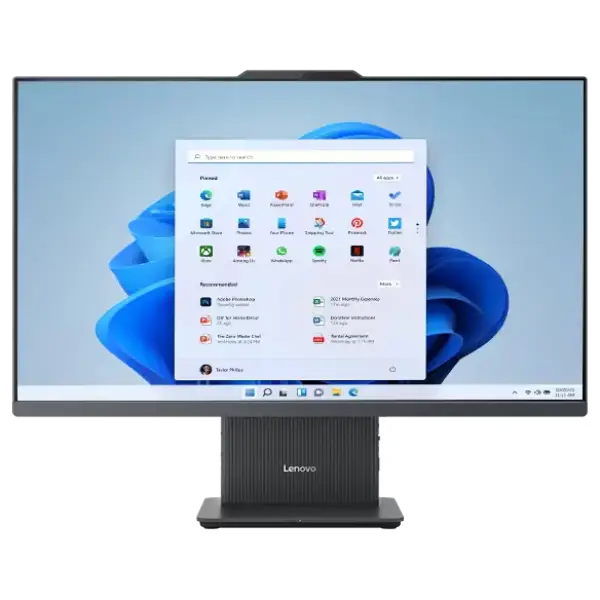 Ordinateur Lenovo IdeaCentre AIO 27ARRA9 AMD Ryzen™ 5 7535HS 16GB RAM 512 GB SSD avec clavier et souris et caméra