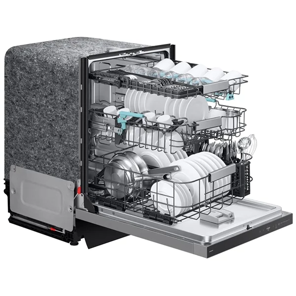Lave-vaisselle ultra-silencieux 38 dBA avec lavage par IA et 3ᵉ panier DW90F89T0USRAA de Samsung – Image 4